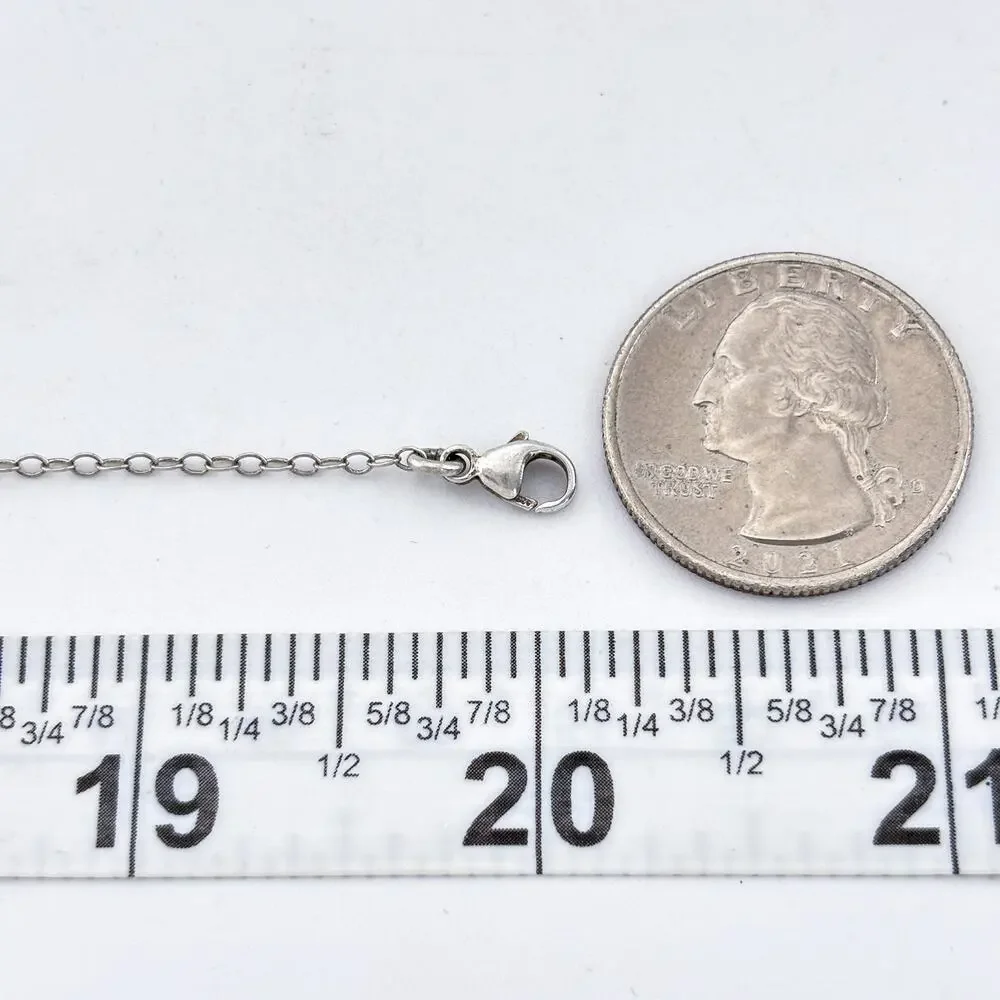 Vintage Sterling Silver 925 Always In My Heart Pendant Necklace 20